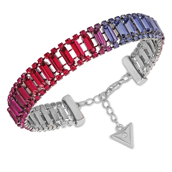 ✨ GUESS⭐️ Baguette & Crystal Line
Bracelet. COLOR: Multi/Silver - Picture 2 of 9